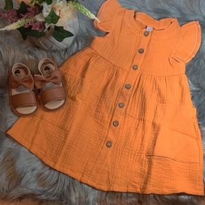 Cute summer baby girl outfit. Shoes not included.